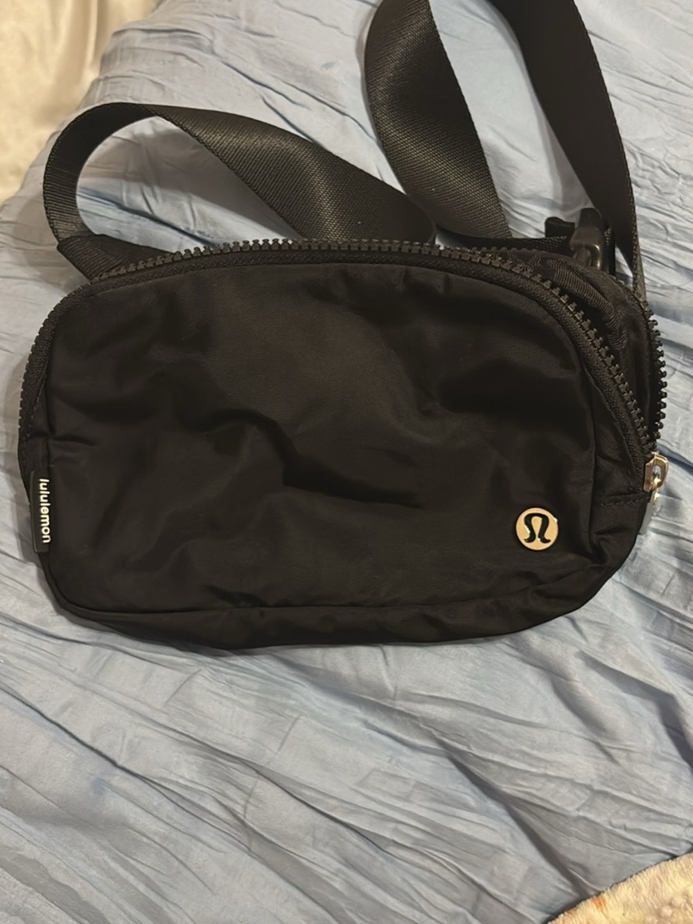 lululemon athletica Black Nylon Crossbody Belt Bag